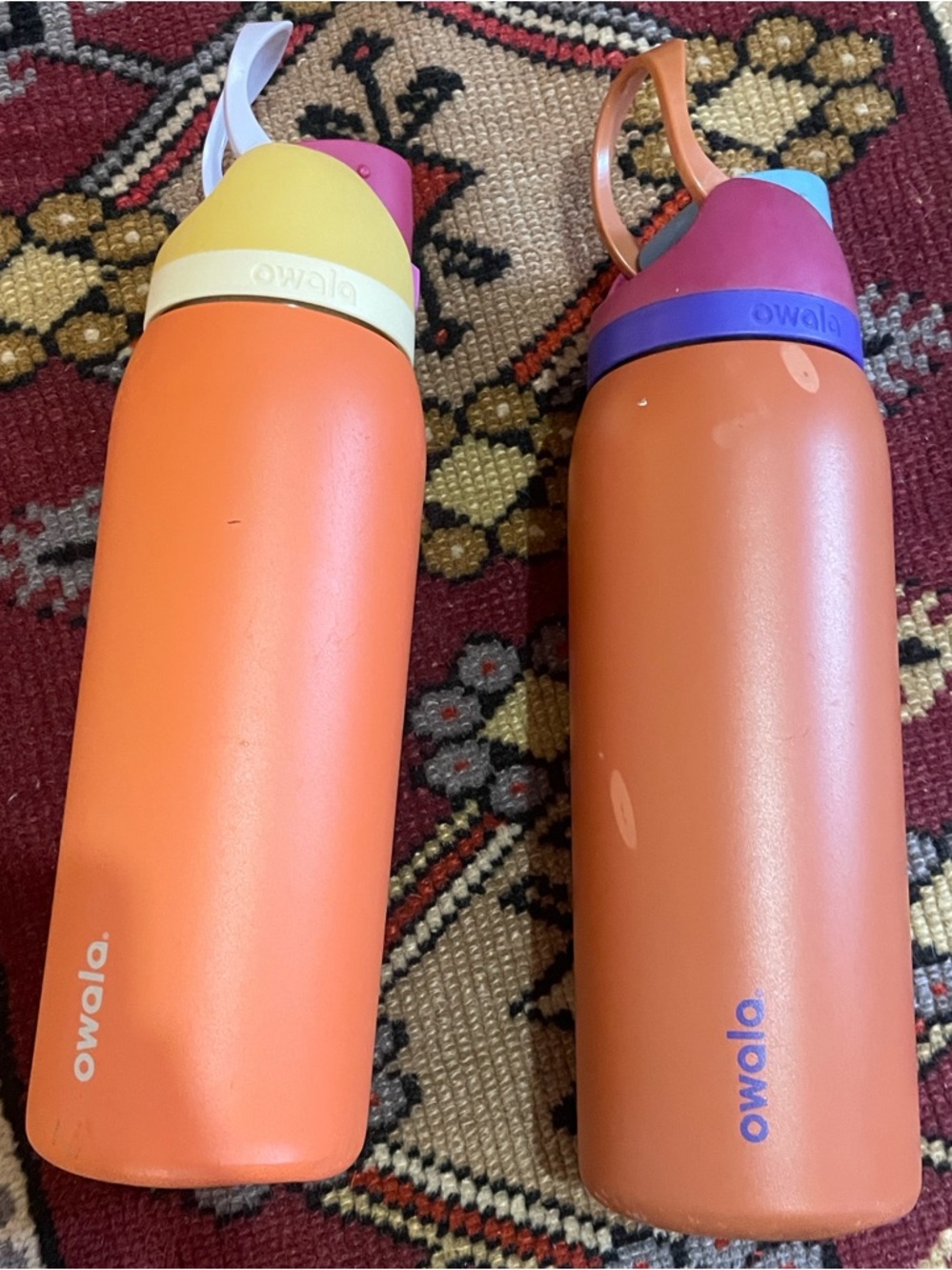 Owala Orange Stainless Steel Water Bottle - Colorful Flip Lid